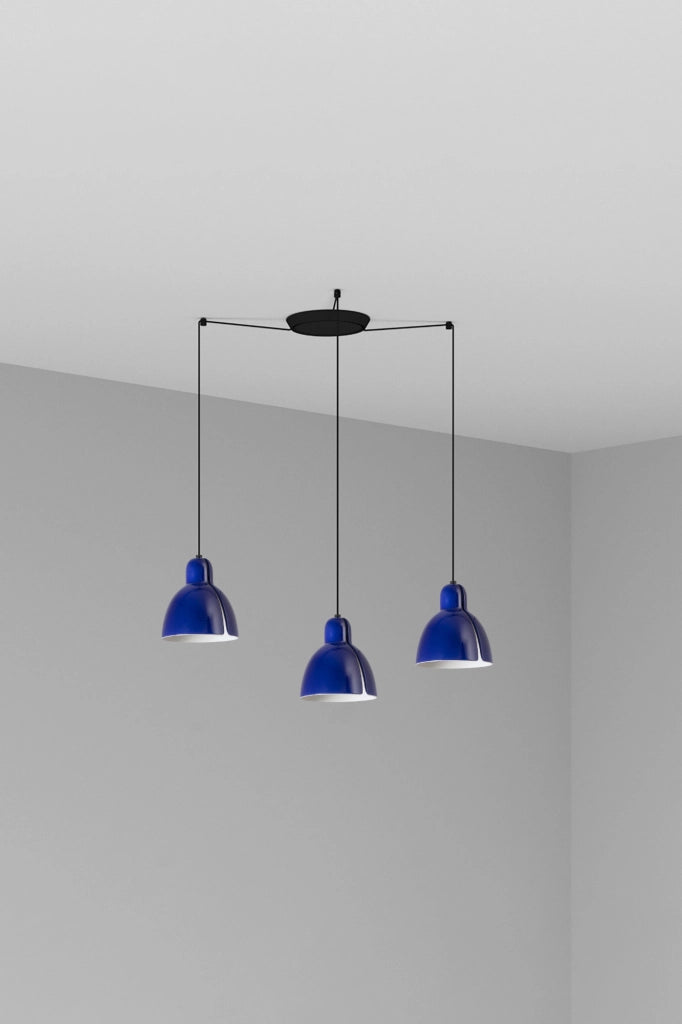VENICE 3L Lampada a sospensione blu cobalto