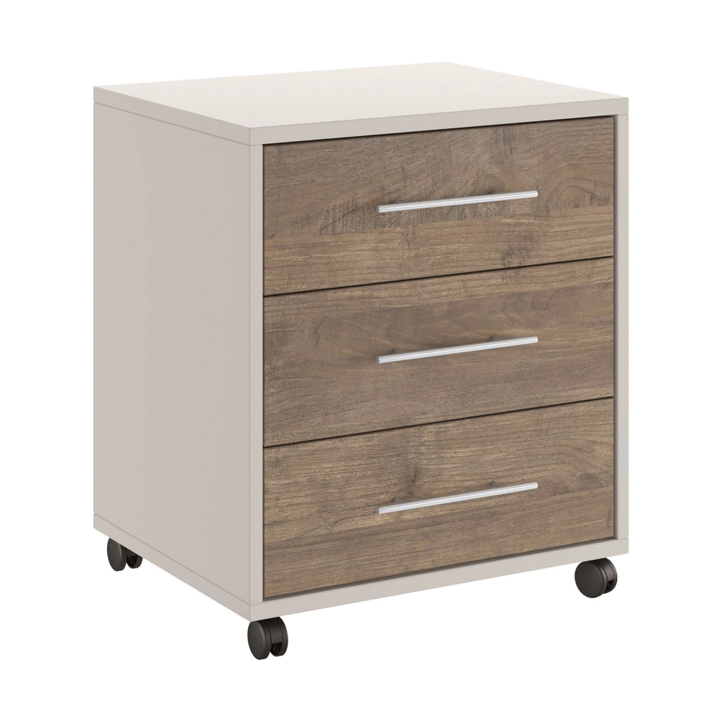 Pisano, Cassettiera 3 Cassetti, 43x40x57h cm Beige