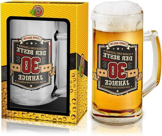 Birra 0,5 l con etichetta per il 30° compleanno - I Migliori 30enni - regalo per uomini - in scatola da regalo