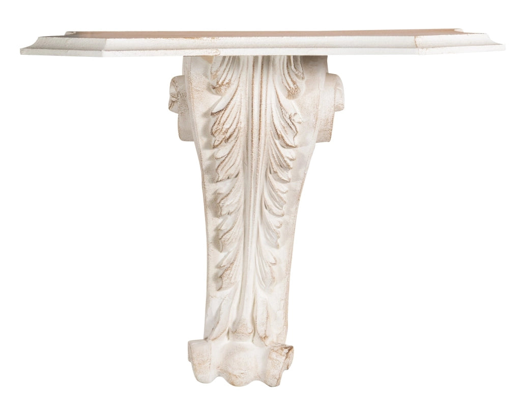 Biscottini MENSOLA A MURO IN LEGNO FINITURA BIANCO ANTICATO L39XPR24XH33 cm Made in Italy