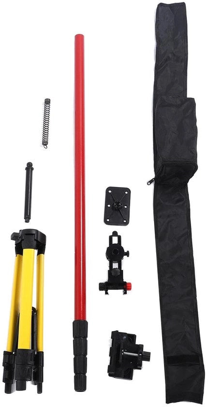 Supporto Telescopico in Acciaio Inossidabile 114-388 mm - Stativo Robusto - Multifunzionale - Rotativo - Beugolo di Installazione in Plastica - Livellatore Telescopico