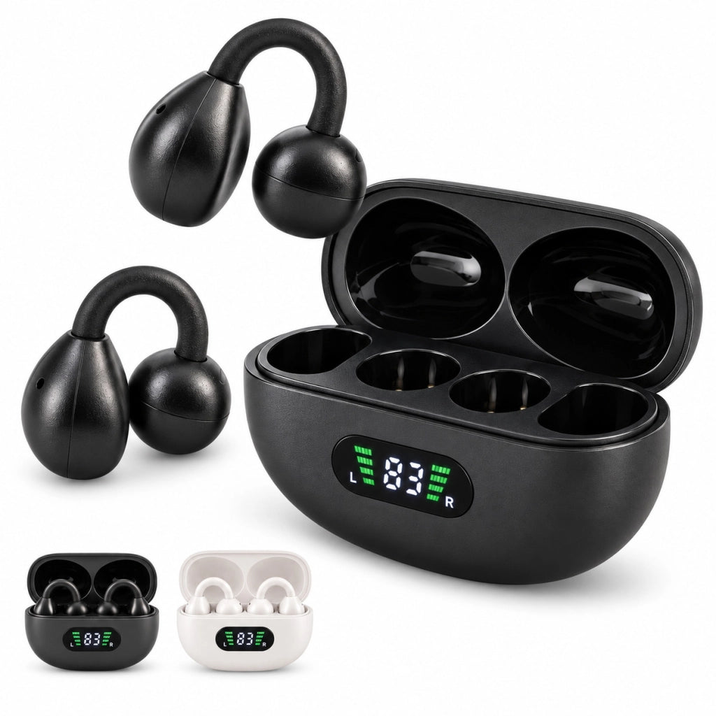 AURICOLARI WIRELESS BLUETOOTH TWS HI-FI STEREO CON DISPLAY LED ALLPRESS AS-08609