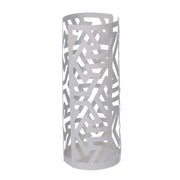 Portabicchiere metallo frecce bianco tondo cm ø8h20