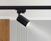 Faretto per Sistema Illuminazione Binario 50W GU10 in Alluminio  Nero