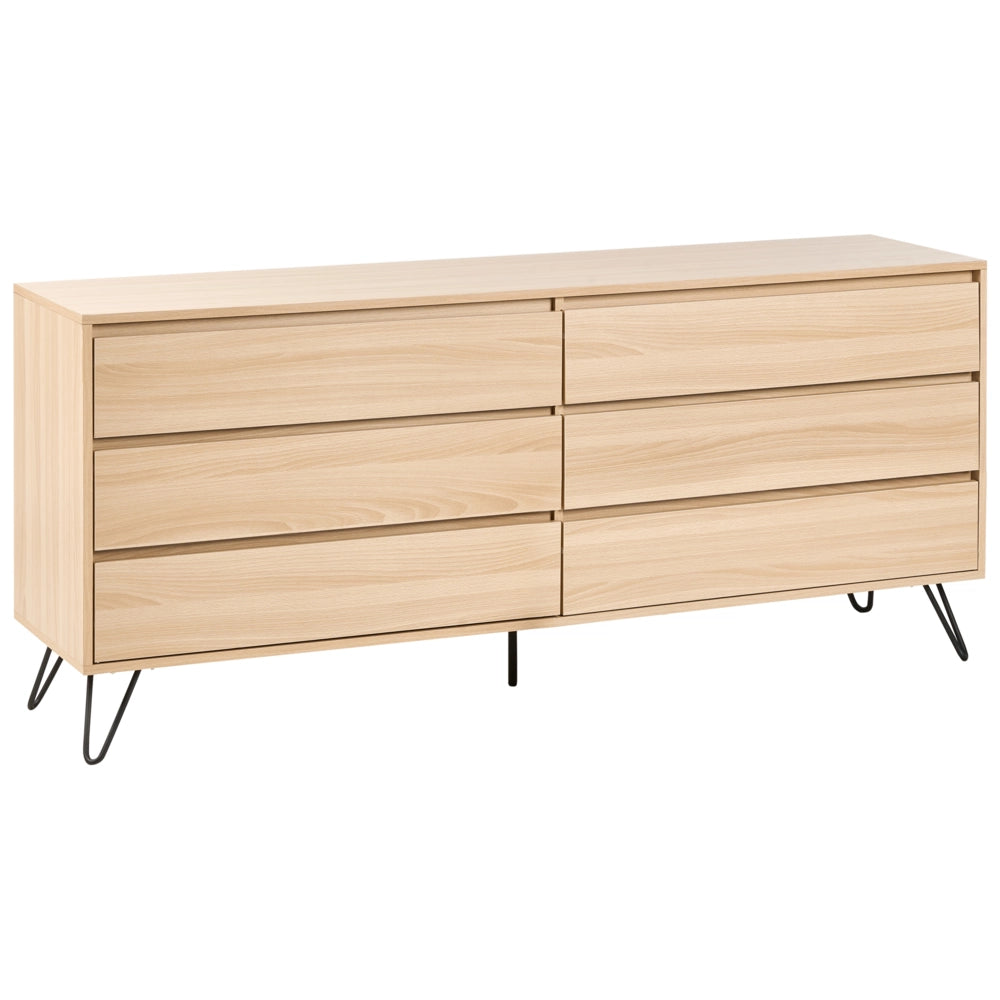 Cassettiera armadio credenza 6 cassetti stile minimalista camera da letto soggiorno