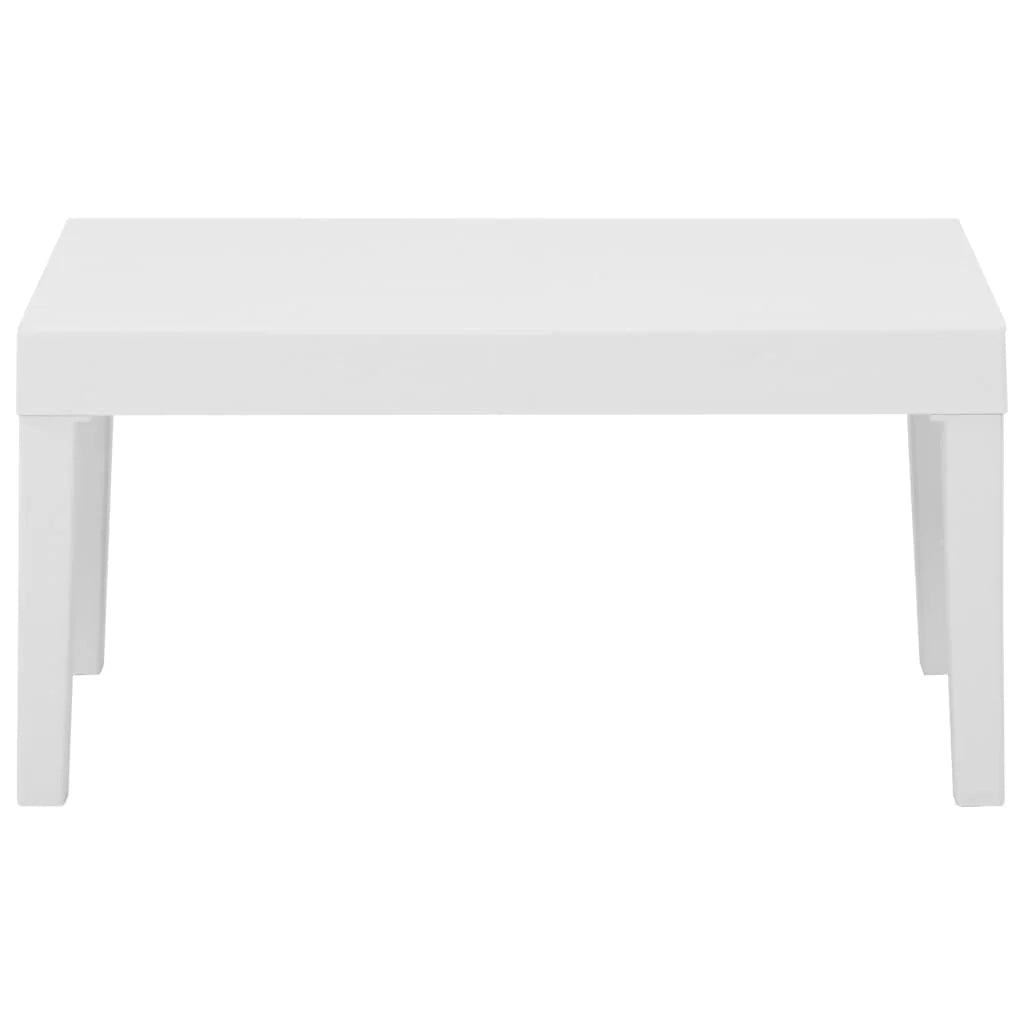 Set di mobili da giardino mobili da esterno 4 pezzi con cuscini in plastica bianca 02_0016171