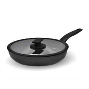 Padella Antiaderente Vulcano con Coperchio in Vetro 28 cm Accademia Mugnano