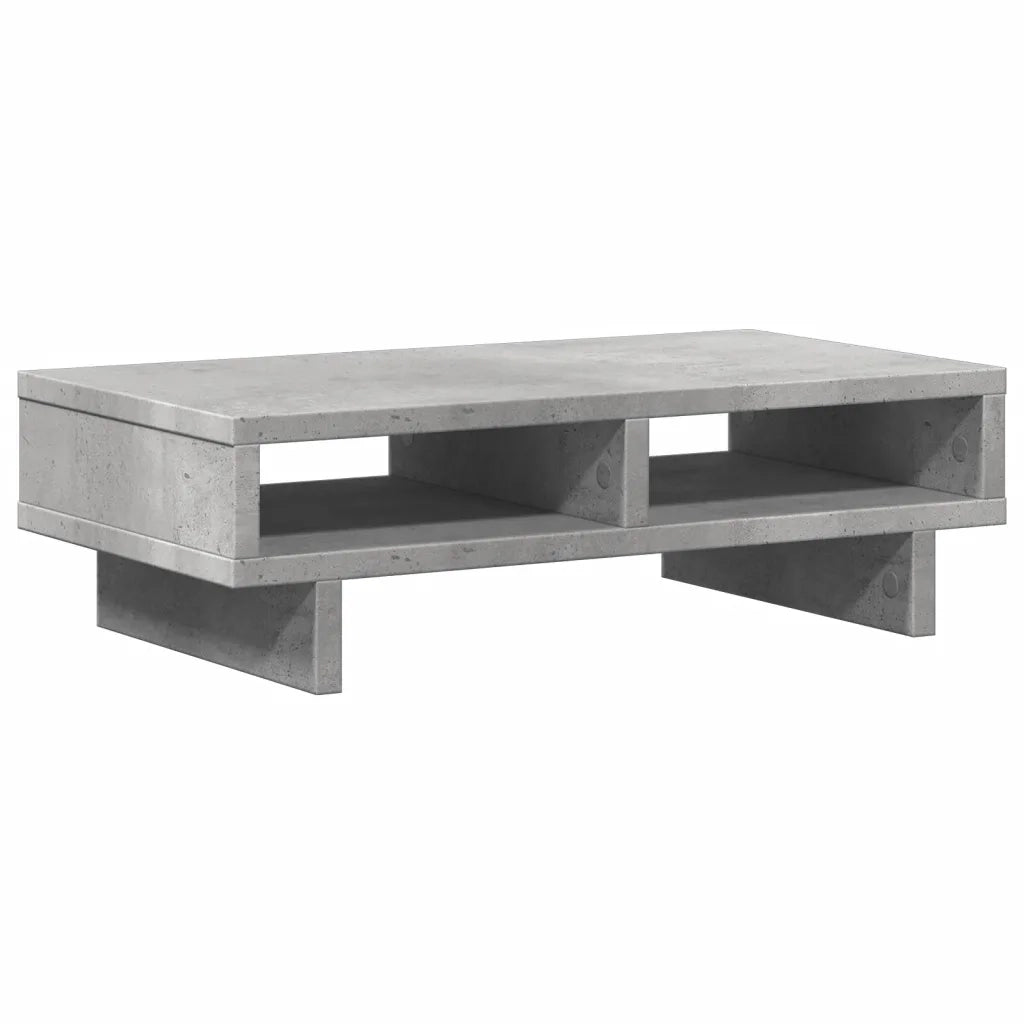 Supporto per Monitor Grigio Cemento 50x27x15 cm in Truciolato 854745