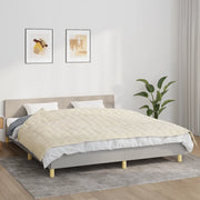 Coperta Ponderata Crema Chiaro 155x220 cm 11 kg Tessuto cod mxl 68416