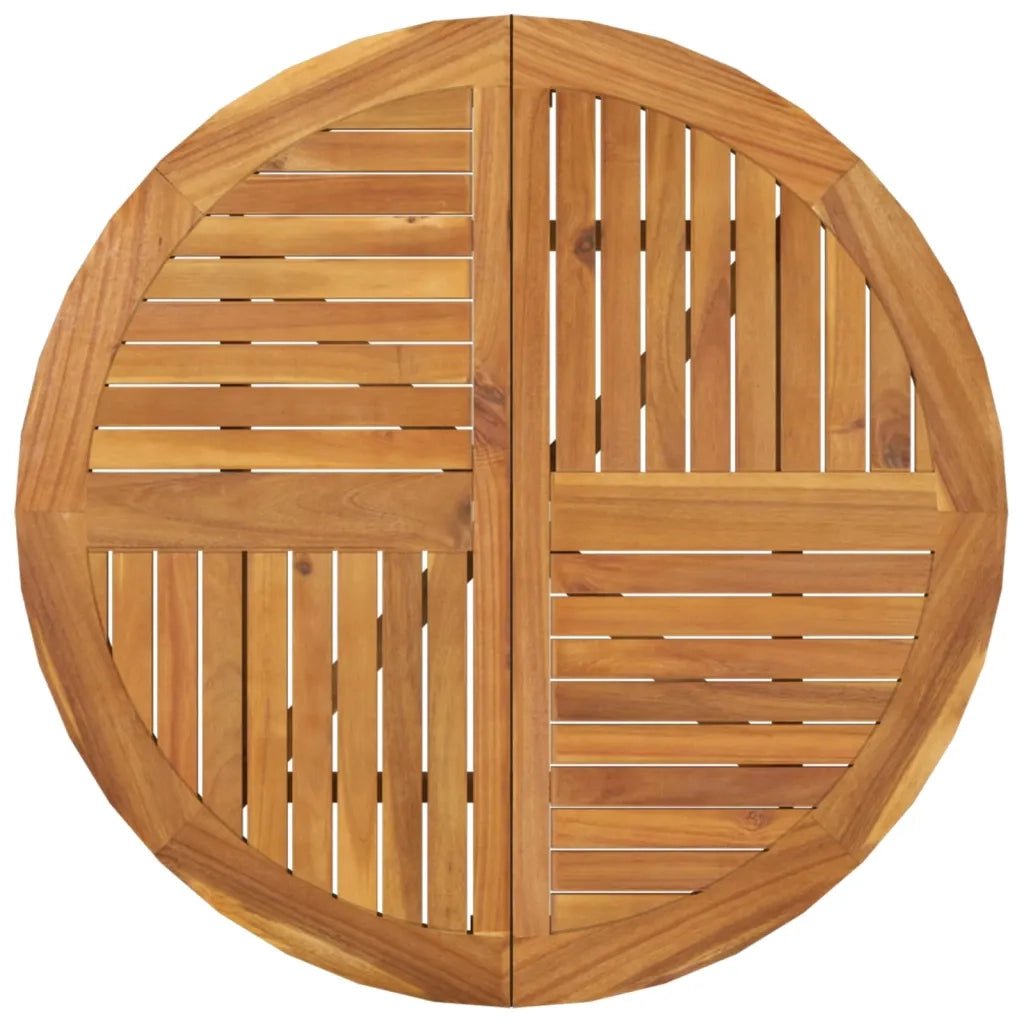 Tavolo da Giardino Ã˜ 85 cm Legno Massello di Acacia