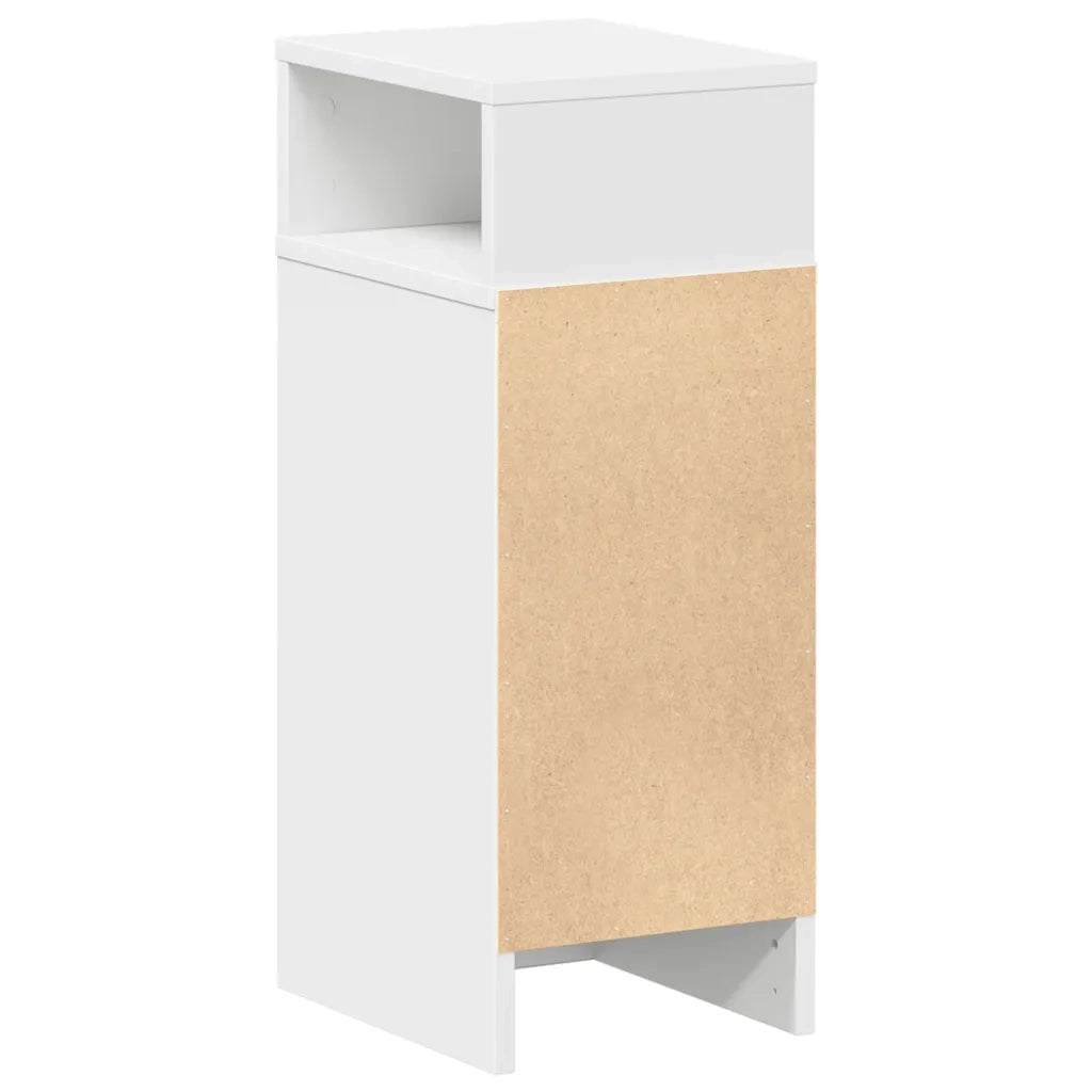 Set di 2 Comodini | Armadio da Notte | Mobiletto da notte con Cassetto Bianchi 25x31x66 cm