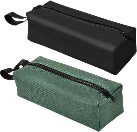 2 tasche per strumenti con chiusura a cerniera per giardinaggio e lavori all'aperto