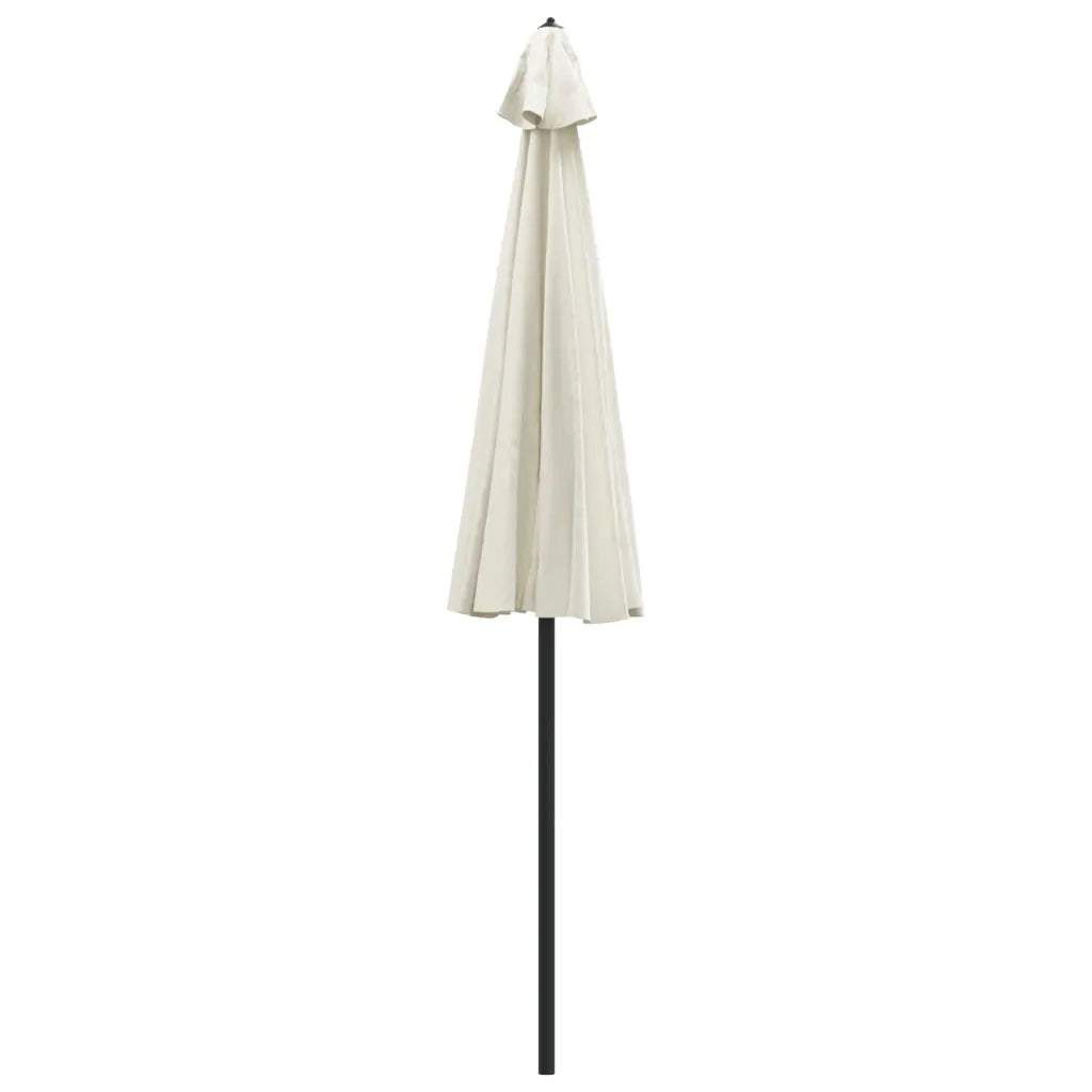 Ombrellone da Esterni Palo in Alluminio 270 cm Bianco Sabbia 47305