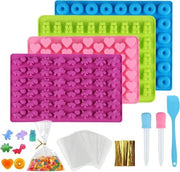 Forme di caramello in silicone - Forme per caramelle in silicone con siringhe - 4 pezzi con siringhe - Forme per caramelle in gelato