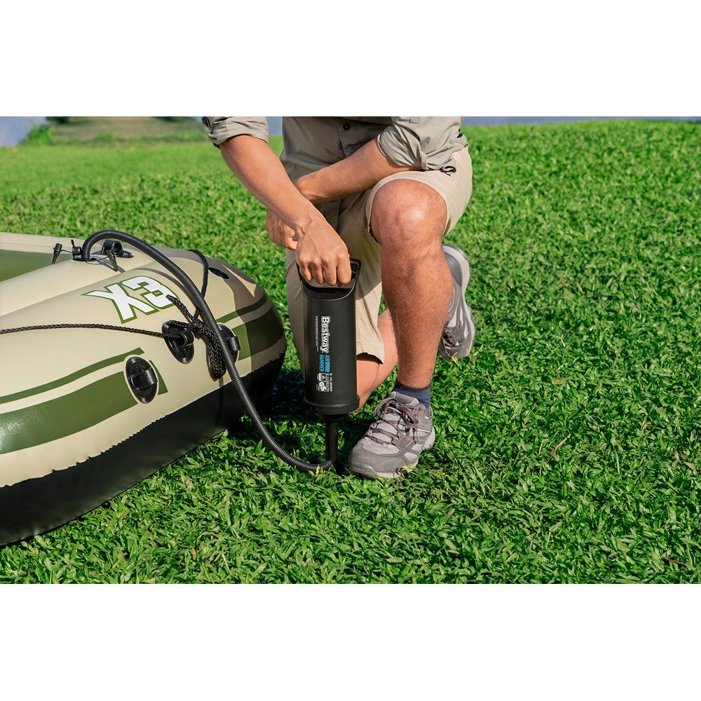 Trade Shop - Set Gommone Gonfiabile Hydro-force Voyager X3 Con Pompa Remi Borsa 294x137x39cm 65164 -