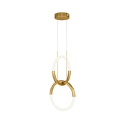 Maytoni Lampadario Moderno Node 1 luce LED integrato oro metallo diffusore opaco