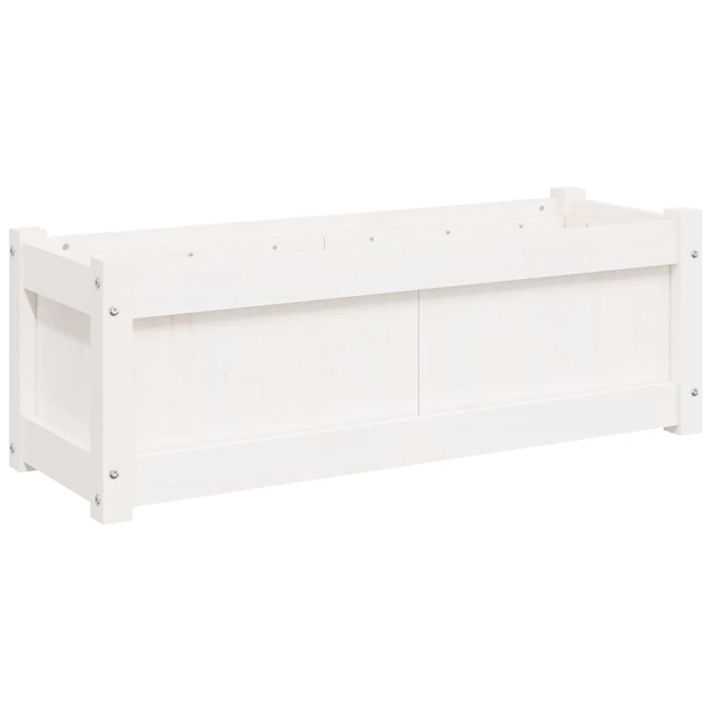 Fioriera aiuola rialzata fioriera aiuola giardino terrazza set da 2 legno massello di pino bianco 02_0039036