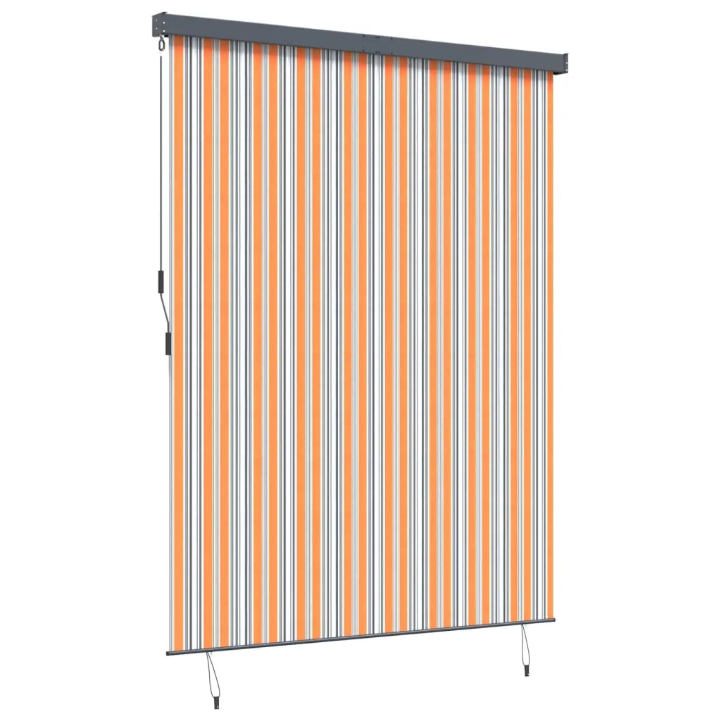 Tenda a rullo Giallo e Blu 200 x 250 cm Tessuto e Alluminio 362088