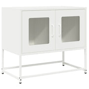 Mobile TV | Armadietto TV | Mobile Porta TV Bianco 68x39x60,5 cm in Acciaio Laminato a Freddo