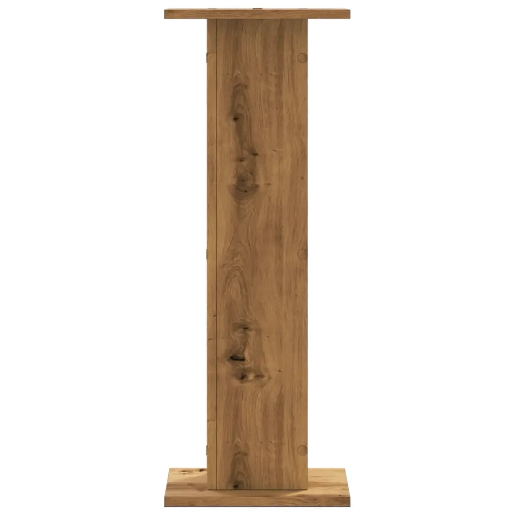 Supporti Piante 2 pz Rovere Artigianale 30x30x80 cm Truciolato 3307872