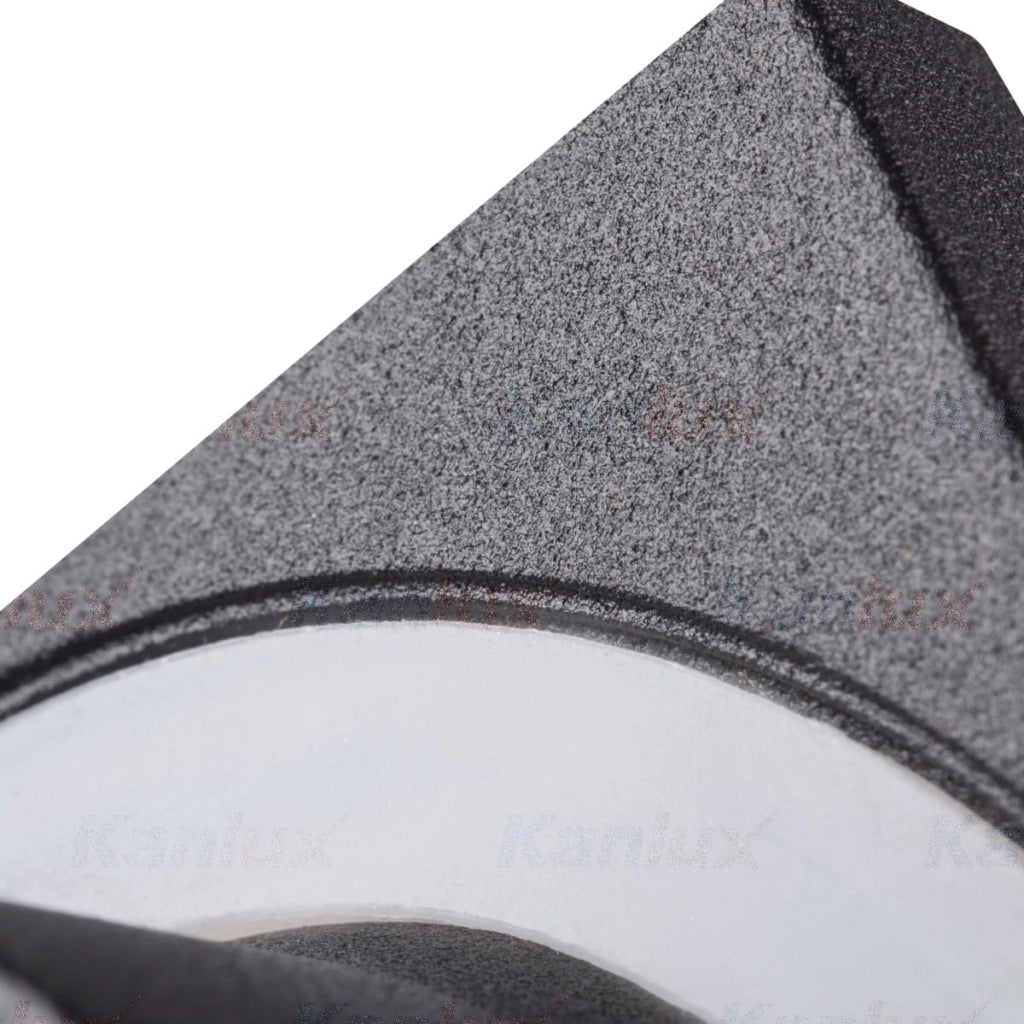 Plafoniera Kanlux FLINI 33120 nera quadrata IP44 GU10