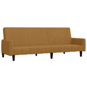 Divano letto | Sof¨¤ letto | Letto singolo a 2 Posti Marrone in Velluto