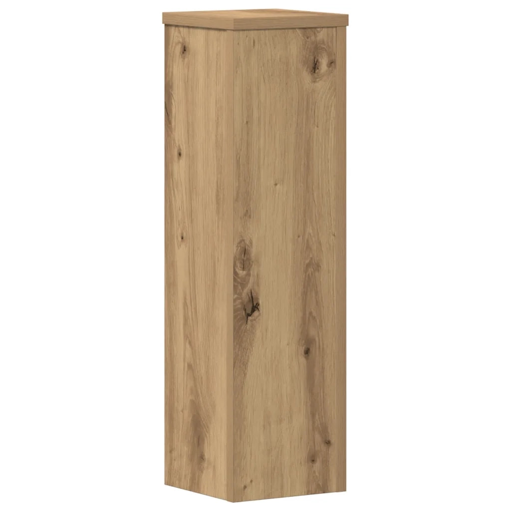 vidaXL Supporti per Piante 2 pz Rovere 17x17x60 cm in Multistrato
