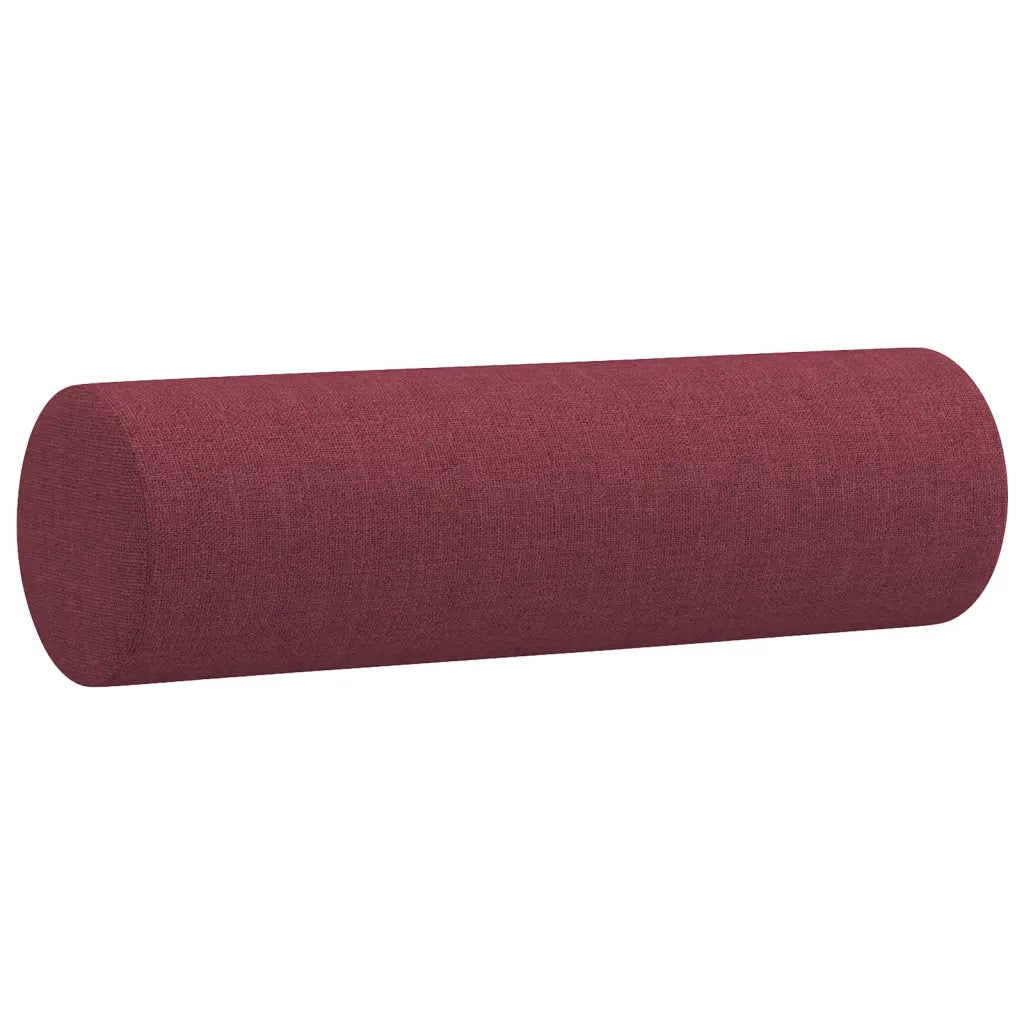 Divano a 3 Posti con Cuscini-Sofa 3 Posti con Cuscini Rosso Vino 180 cm in Tessuto 789160
