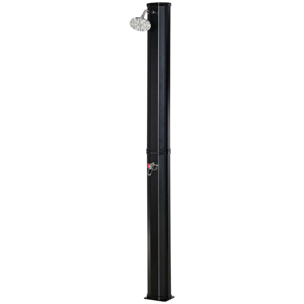 Doccia Solare Riscaldata per Giardino Esterno ¨C Zephmum ¨C Nero 35 Litri 55¡ã