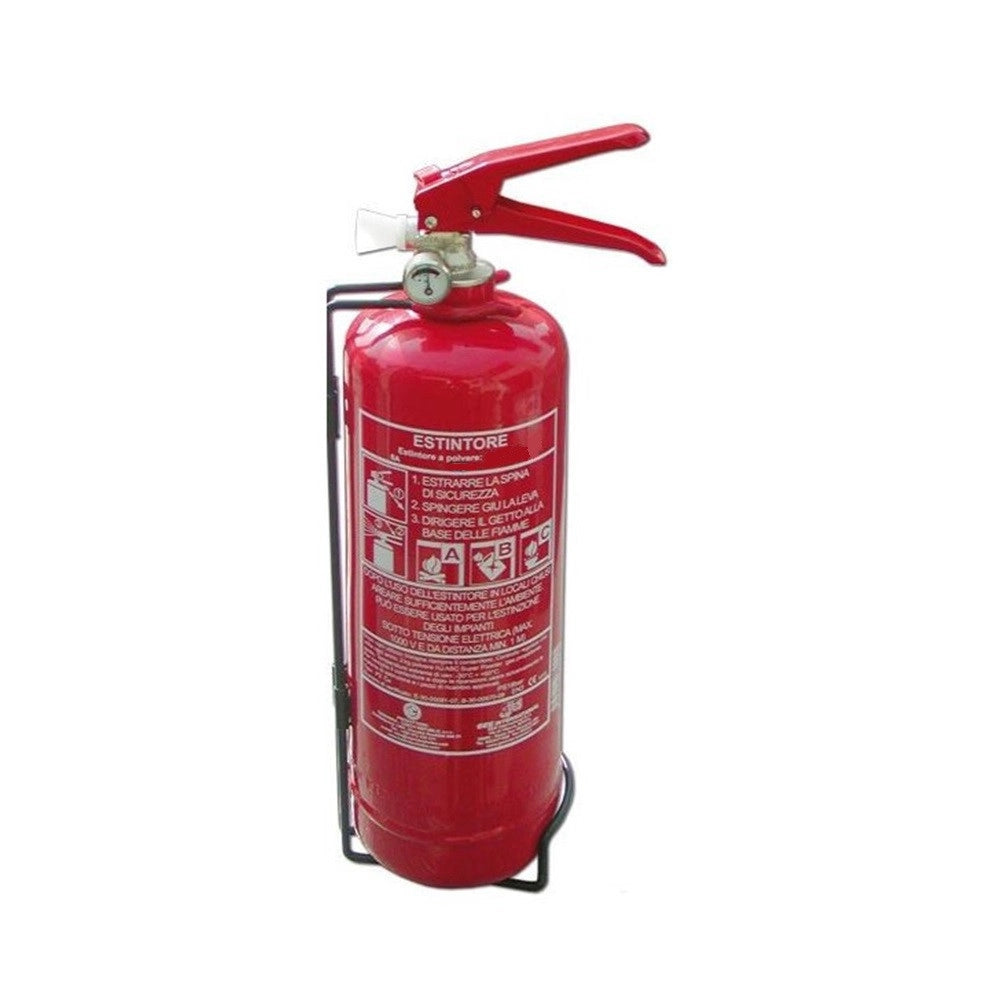 Trade Shop - Estintore A Polvere Secca Da 1 Kg Dispositivo Portatile Spegni Incendi Classe 8a 55b C -