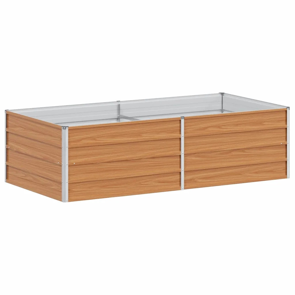 Fioriere | Cassetta per fiori | Letto rialzato da giardino Marrone Chiaro 160 x 80 x 45 cm