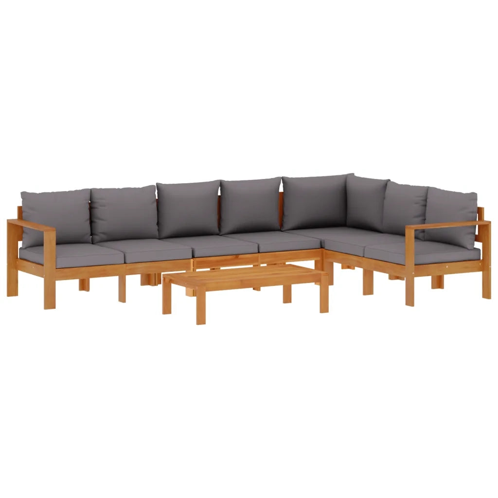 Set Divano da Giardino 5 pz con Cuscini Legno Massello Acacia 3214863