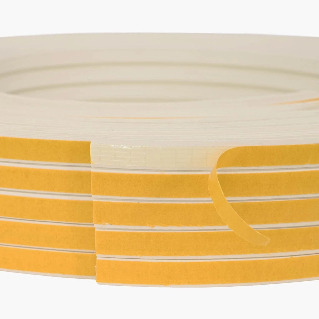 Nastro adesivo per finestre Bianco 9 x 4 mm 50 m Schiuma EPDM 42038084