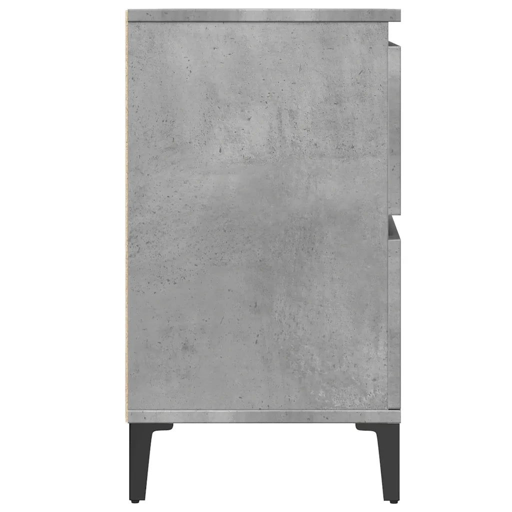 vidaXL Mobile Lavabo Grigio Cemento 80x33x60 cm in Legno Multistrato