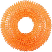 Giocattolo in gomma per cuccioli - Pulizia dei denti - Forma donut gialla