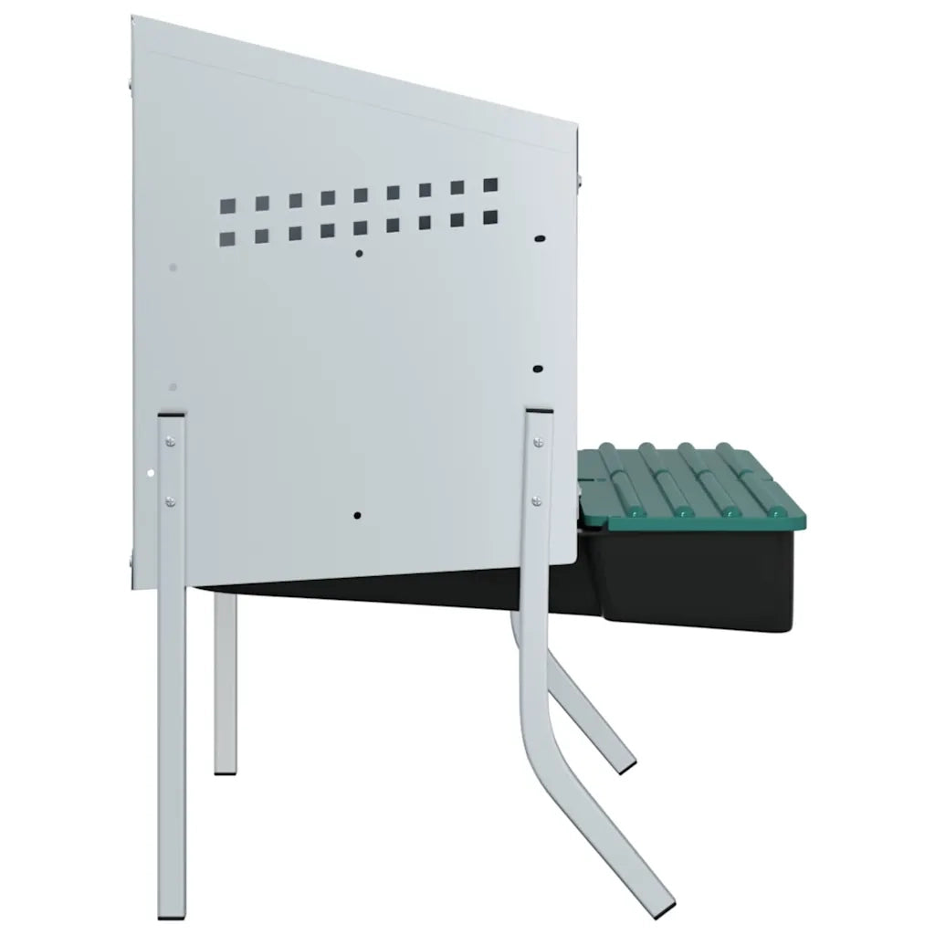 Nido per Galline 2 Scomparti con Gambe in Acciaio Zincato CFW4750644