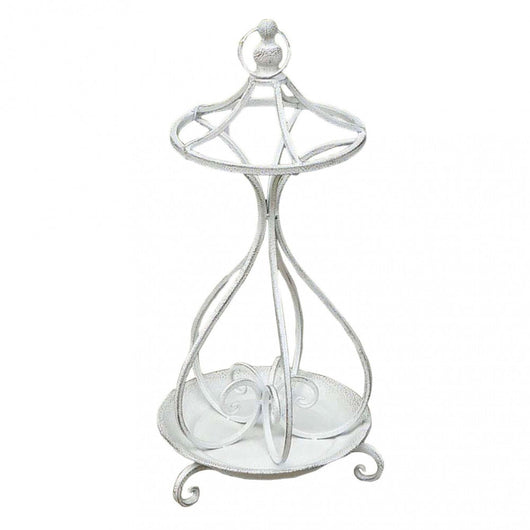 Portaombrelli Annie 29x68 h cm in Acciaio Bianco