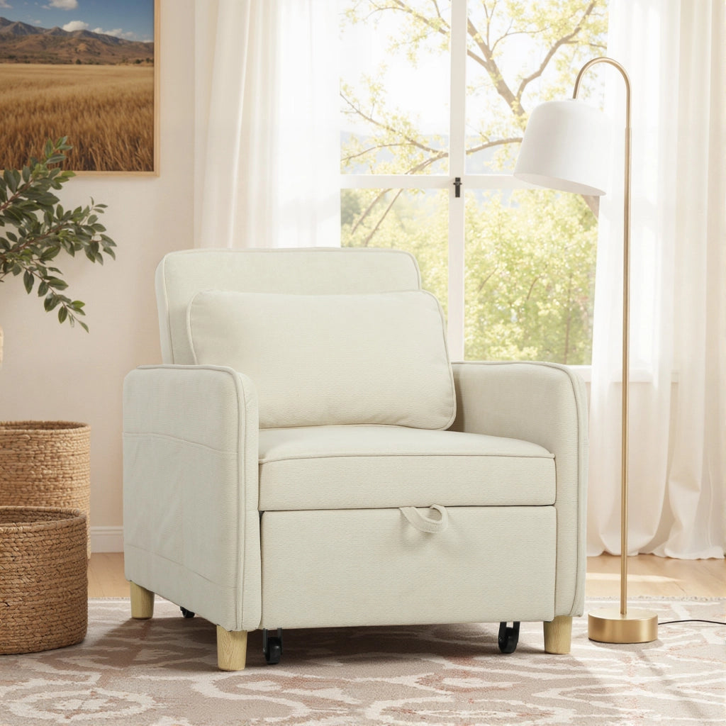 Poltrona letto 3 in 1 ¨C zephmum ¨C beige 90x200