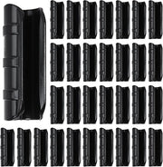 Clip di protezione per vetro - 50 pezzi - Protezione per viti - Clip di fissaggio - Attrezzo per giardinaggio - Plastica - Nero - Per fissare pannelli di serre e tubi di supporto per pellicola - 7,8*2,2 CM