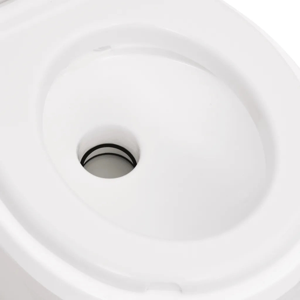 Toilette Integrata da Campeggio Bianca 24+17 L HDPE e PP