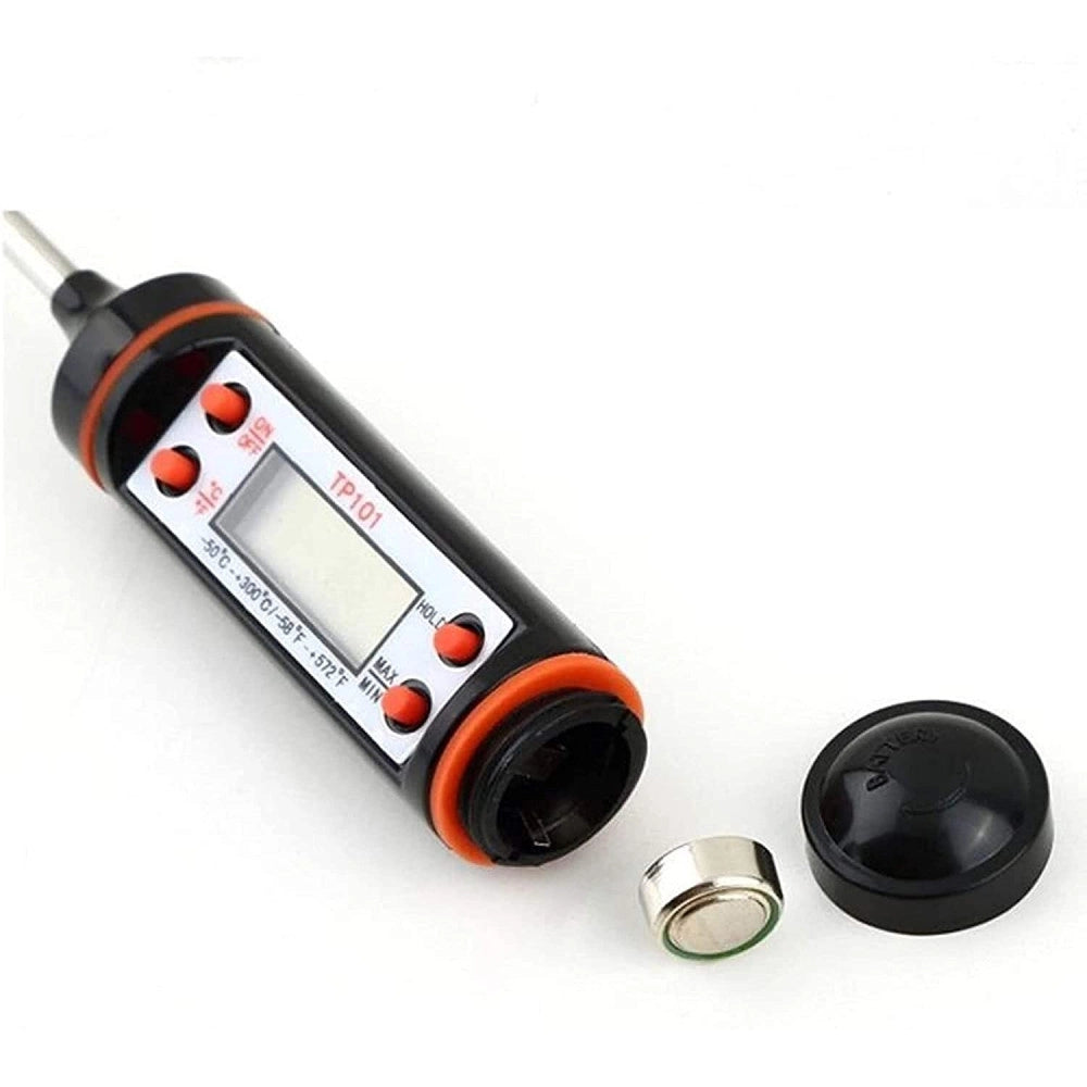 Trade Shop - Termometro Digitale Per Alimenti Cibo Liquidi Latte Jr-1 Con Custodia -