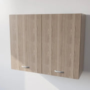 Pensile Cucina  in Legno Nobilitato Olmo Mobile Alto con 2 Ante, Pensile Componibile Moderno Made in Italy (H72XL80XP33cm)