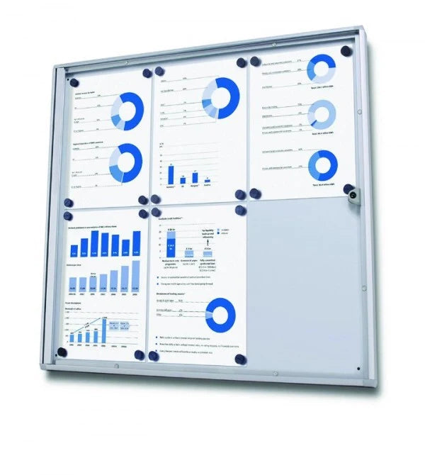 Bacheca Magnetica per INTERNI chiusura a chiave - 8 x A4