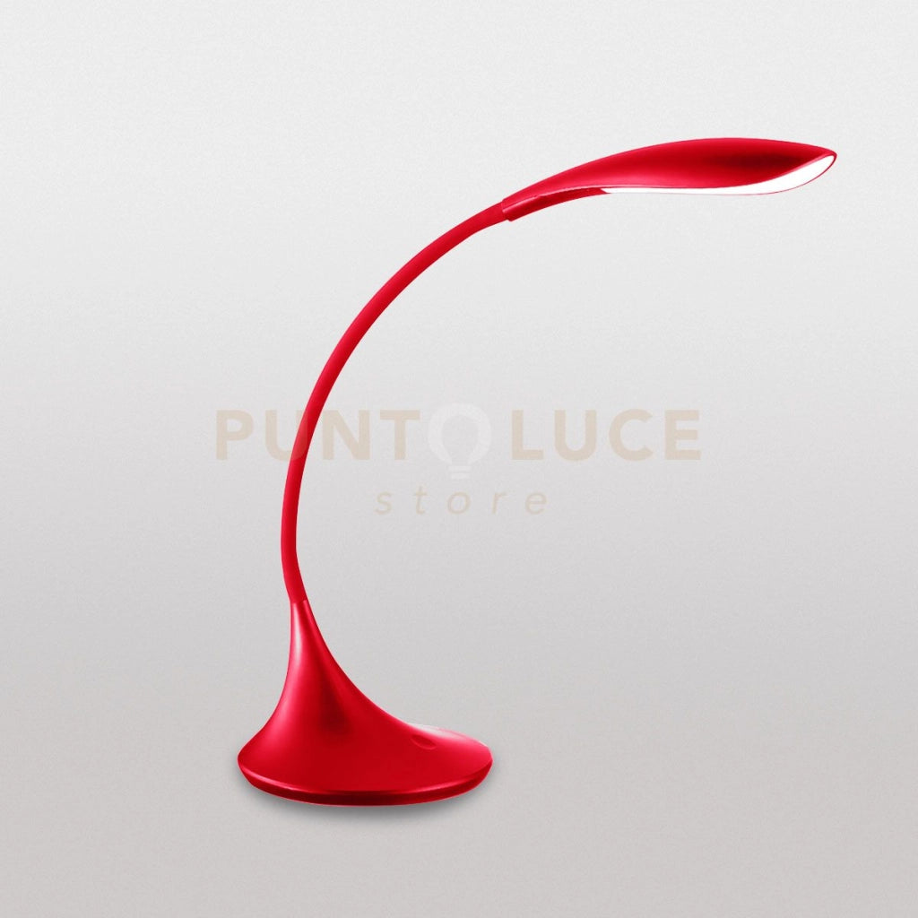 GLS003- LAMPADA DA TAVOLO ROSSO FLESSIBILE IN SILICONE DIMMERABILE 3000K 480LM 4,5W