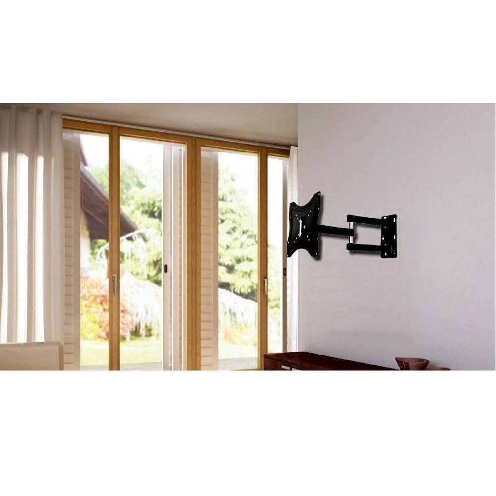 Trade Shop - Supporto Braccio Staffa A Muro A Parete Per Tv Lcd Plasma 14" A 42" Pollici -