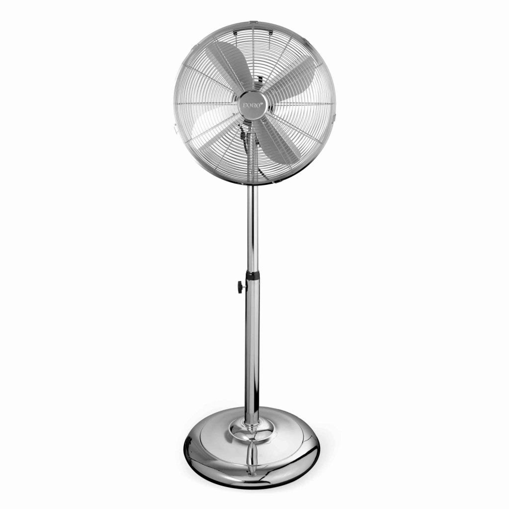 Ventilatore a piantana metallo 16 pollici 40cm, 3 velocità oscillazione regolabile, altezza 125cm casa ufficio 50W - SOGO