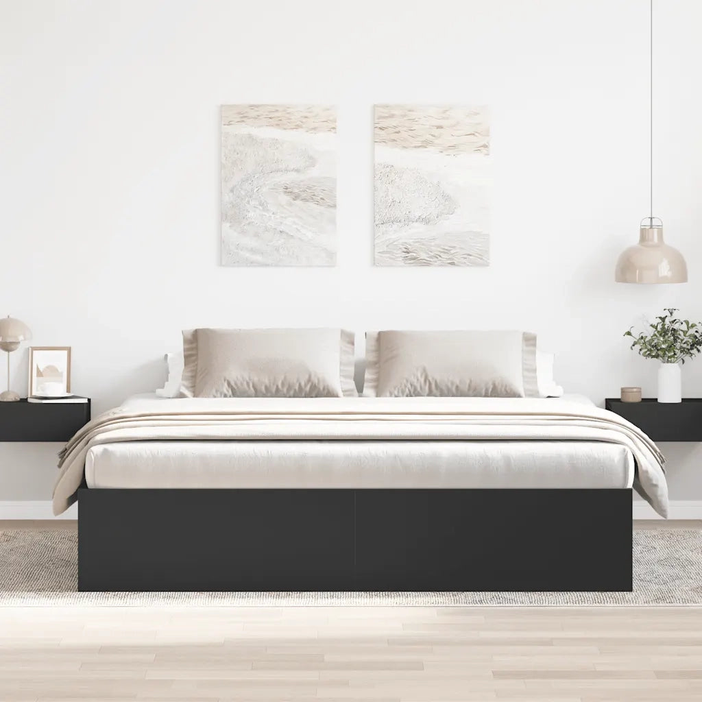 Giroletto Nero 180x200 cm Super King