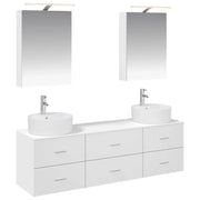 Set di mobili per il bagno 5 pcs Bianco 3406871