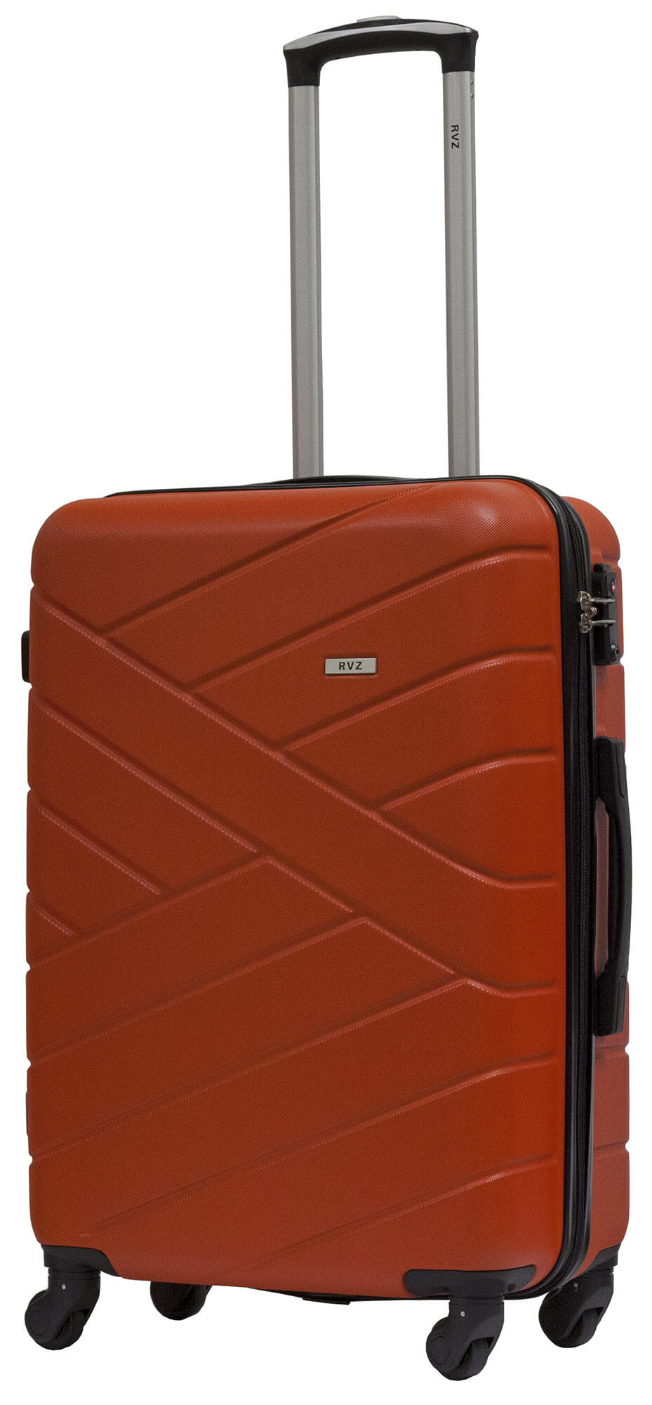 Set 3 Valigie Trolley Rigide in ABS 4 Ruote TSA Ravizzoni Giove Rosso