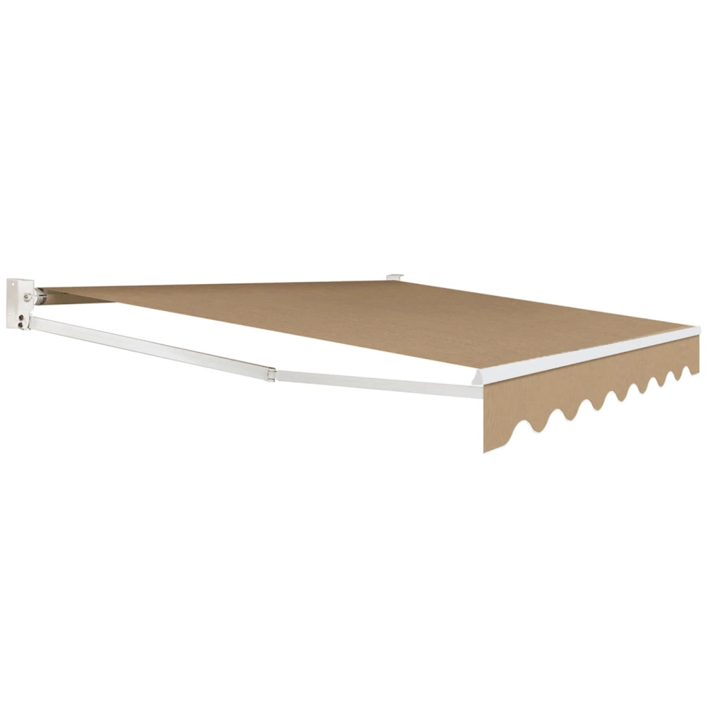 IDMarket - Tenda da sole manuale 3,80x3 m color tortora